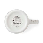 Royal Worcester - WRENDALE MUG 11OZ-SLEEPING ON THE JOB (DOG) - Limolin 