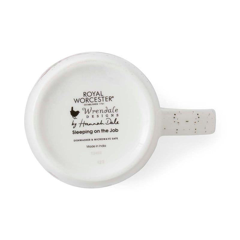 Royal Worcester - WRENDALE MUG 11OZ-SLEEPING ON THE JOB (DOG) - Limolin 