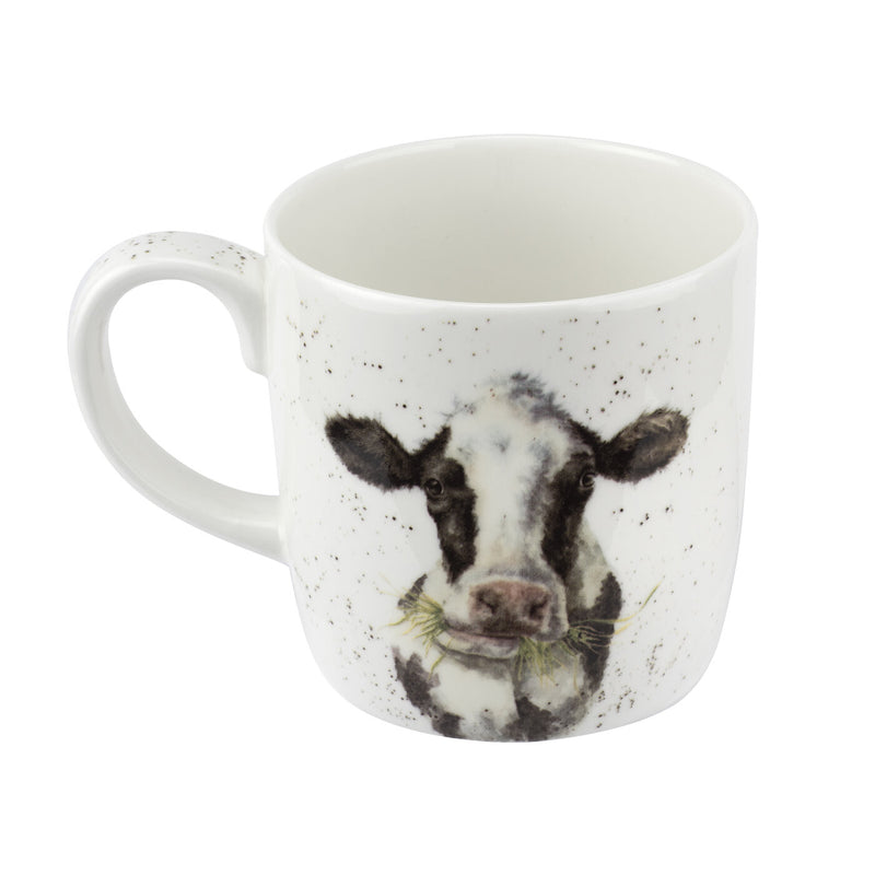 Royal Worcester - Wrendale Mug 14 Oz, Daisy Chain (Cow) - Limolin 