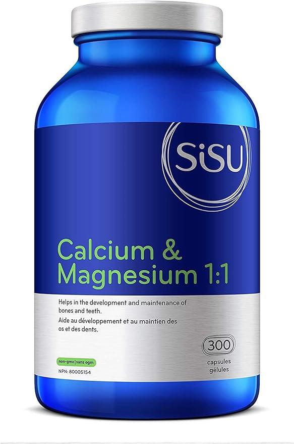 SISU - Calcium & Magnesium 1:1 with D3 - 300 caps - Limolin 