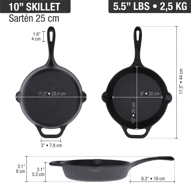 Victoria - Cast Iron Skillet - 25 cm