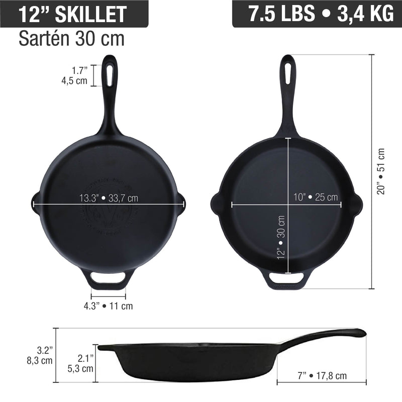 Victoria - Cast Iron Skillet - 30 cm