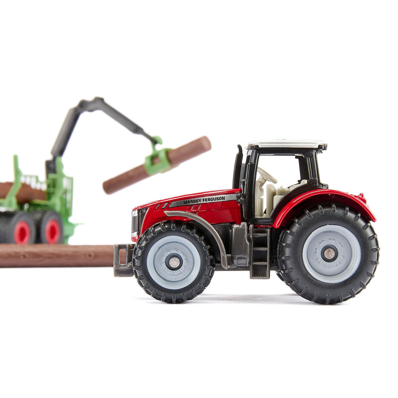 MASSEY FERGUSON WITH FORESTRY TRAILER