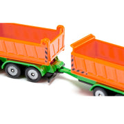 TRUCK WITH DUMPER BODY AND TIPPING TRAILER