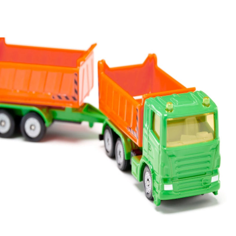 TRUCK WITH DUMPER BODY AND TIPPING TRAILER