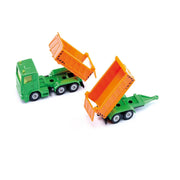 TRUCK WITH DUMPER BODY AND TIPPING TRAILER