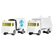 MUNICIPAL SET ROAD SWEEPER AND GARBAGE TRUCK