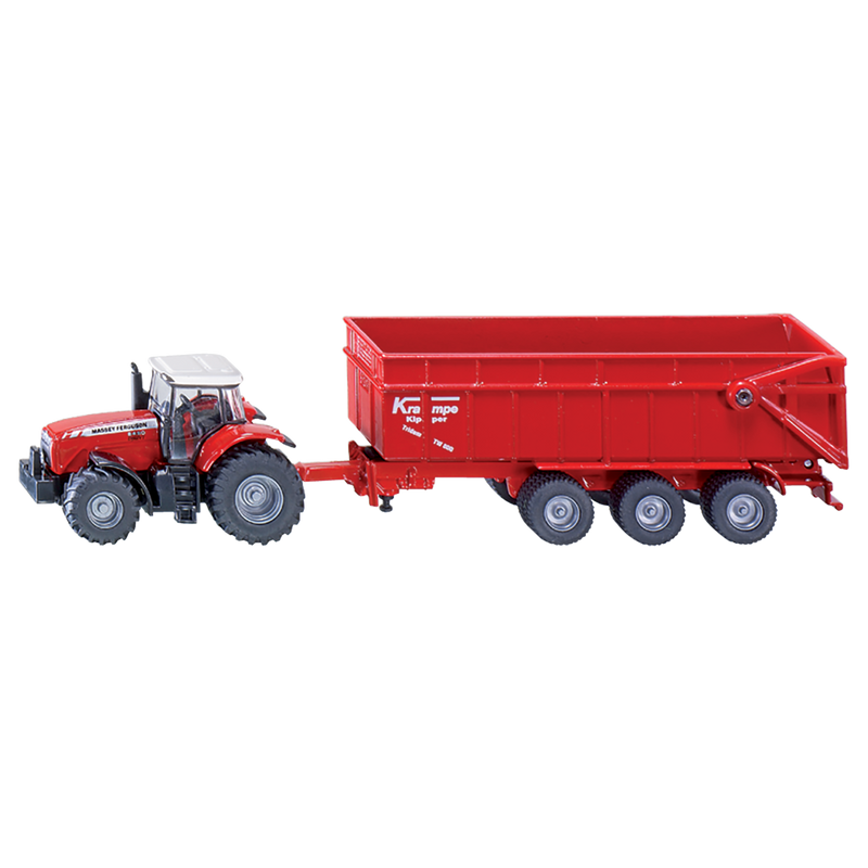 MASSEY FERGUSON WITH TRAILER (1:87)