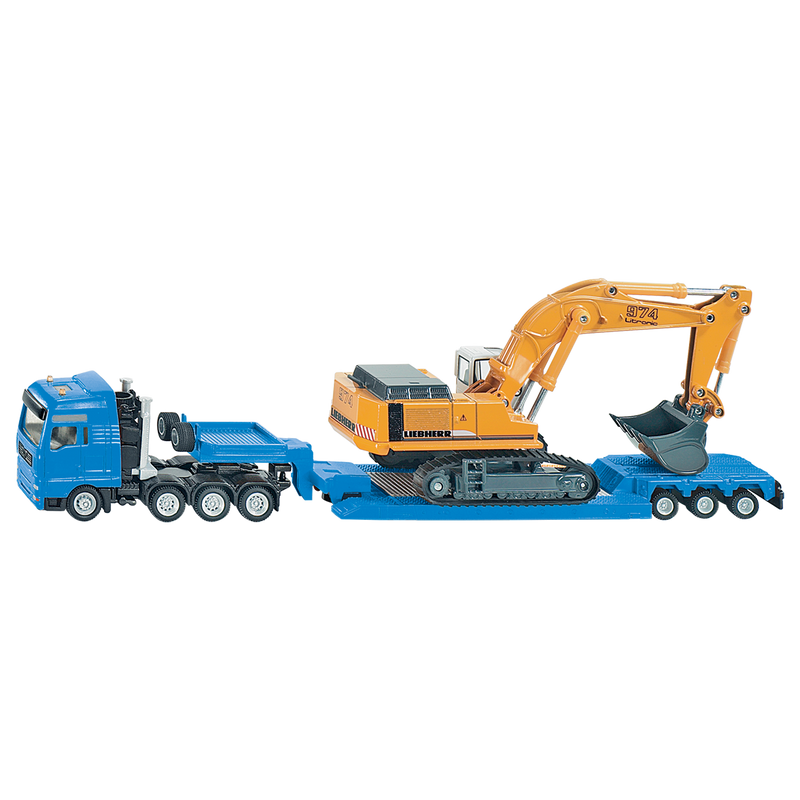 HEAVY HAULAGE TRANSPORTER WITH FLAT-BED TRAILER (1:87)