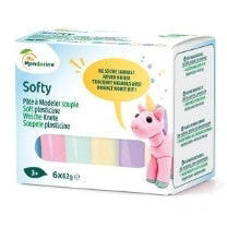 My Mandarine Softy modelling clay – Pastel assortment, 6 × 62 g