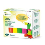 My Mandarine Softy modelling clay – Fluo assortment, 6 × 62 g