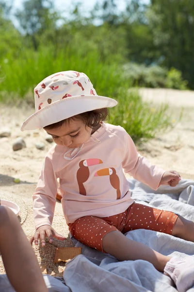 Lassig - Swimwear - Long Sleeve Rashguard - Toucan powder pink | 6 months