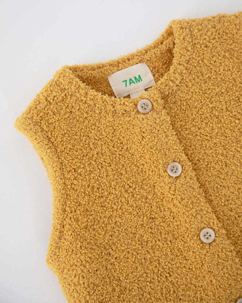 7AM - Sleeveless Jumpsuit - Fuzzy | Infant Baby One-Piece Romper for Newborns