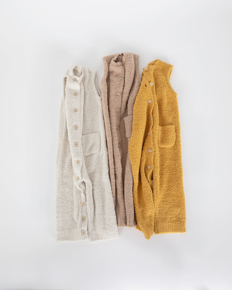 7AM - Sleeveless Jumpsuit - Fuzzy | Infant Baby One-Piece Romper for Newborns