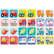 BANANA PANDA - SUUUPER SIZE - MEMORY GAME VEHICLES 24 cards (2+) - Limolin 