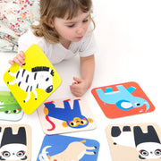 BANANA PANDA - SUUUPER SIZE - MEMORY GAME WILD ANIMALS 24 cards (2+) - Limolin 