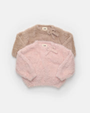 Boxy Bow Sweater • Furry