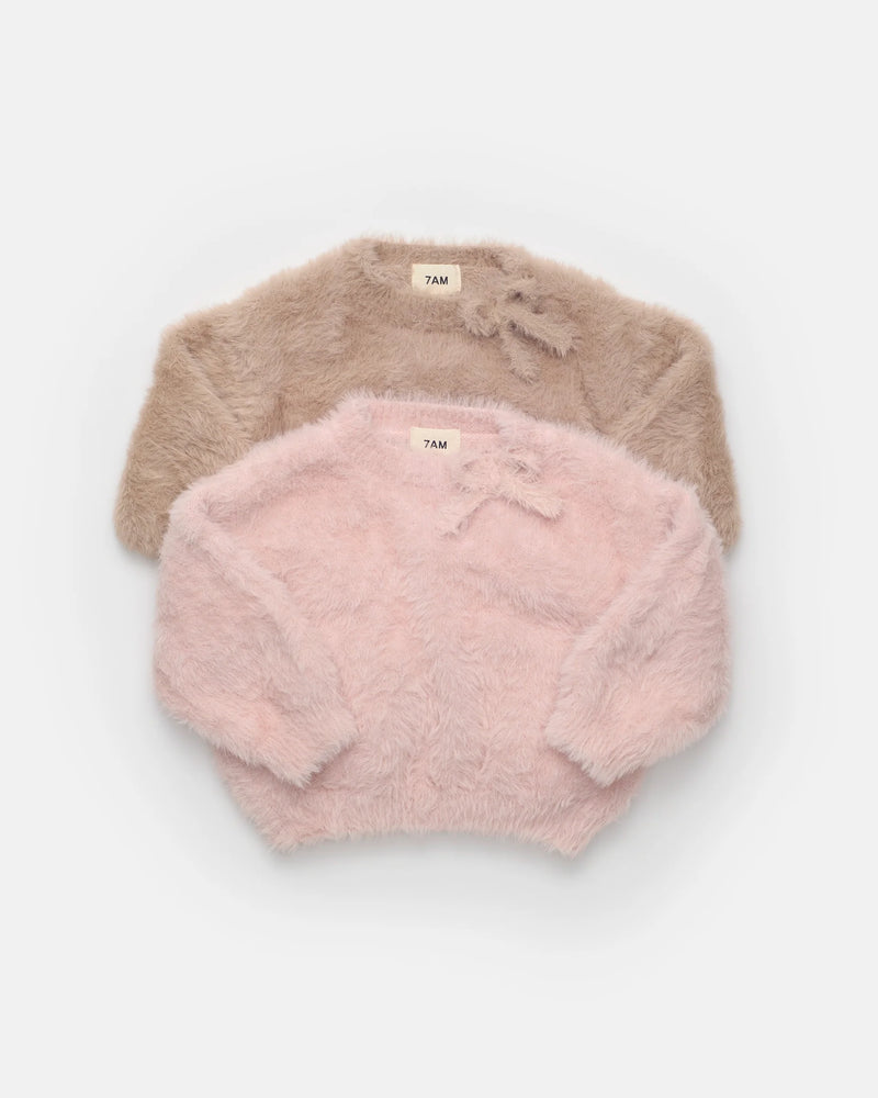 Boxy Bow Sweater • Furry