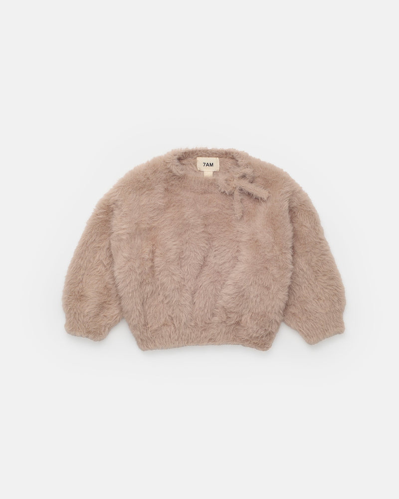 Boxy Bow Sweater • Furry