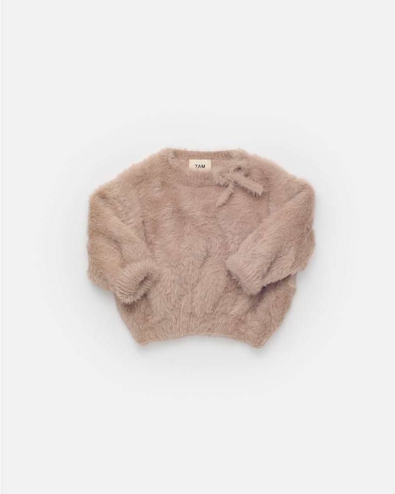 Boxy Bow Sweater • Furry