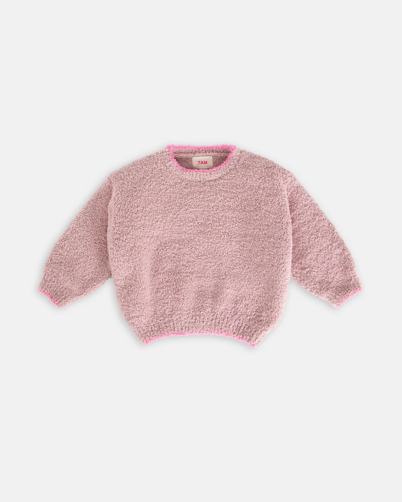 7AM - Boxy Sweater - Fuzzy