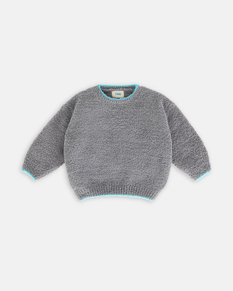 7AM - Boxy Sweater - Fuzzy