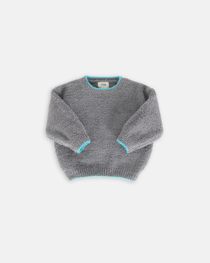 7AM - Boxy Sweater - Fuzzy
