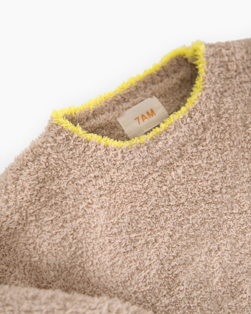 7AM - Boxy Sweater - Fuzzy