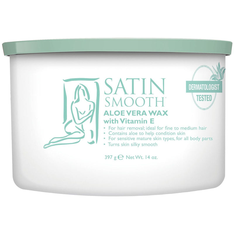 Satin Smooth - Aloes Vera With Vitamin E Wax 14 Oz - Limolin 