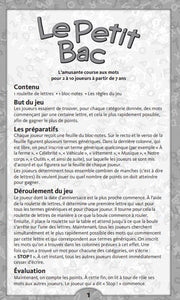 Schmidt Spiele - Le Petit Bac - Limolin 