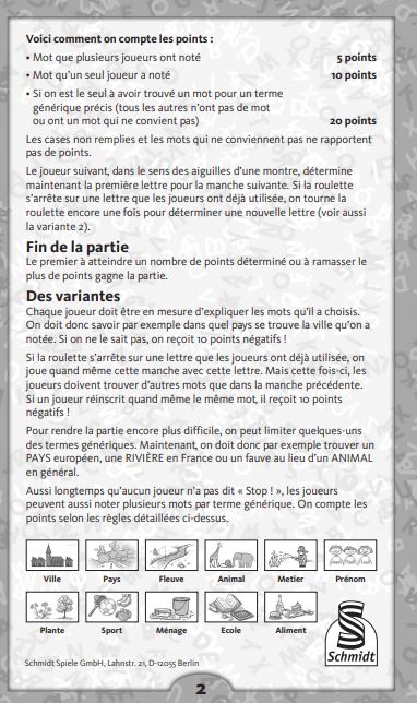 Schmidt Spiele - Le Petit Bac - Limolin 