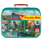 Schmidt Spiele - Puzzle Box - 4 Puzzles Dinos - Limolin 