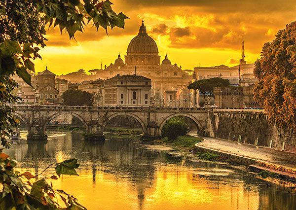Schmidt Spiele - Puzzle - Golden Light On Rome (1000-Piece Puzzle) - Limolin 