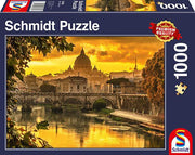 Schmidt Spiele - Puzzle - Golden Light On Rome (1000-Piece Puzzle) - Limolin 