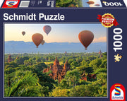 Schmidt Spiele - Puzzle - Hot-Air Balloons, Mandalay, Myanmar (1000-Piece Puzzle) - Limolin 