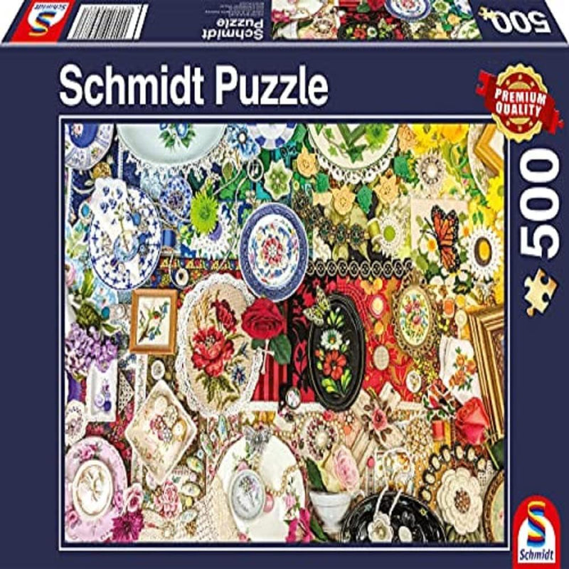 Schmidt Spiele - Puzzle - Jewels And Treasures (500-Piece Puzzle) - Limolin 