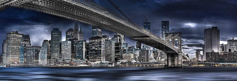 Schmidt Spiele - Puzzle - Panorama - Dark Night, New York - Manfred Voss (1000-Piece Puzzle) - Limolin 