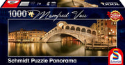 Schmidt Spiele - Puzzle - Panorama - Rialto Bridge, Venice - Manfred Voss (1000-Piece Puzzle) - Limolin 