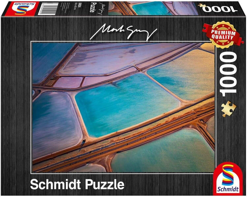 Schmidt Spiele - Puzzle - Pastels - Mark Gray (1000-Piece Puzzle) - Limolin 