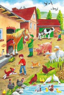 Schmidt Spiele - Puzzle - Pz 3X24 - At The Farm - Limolin 