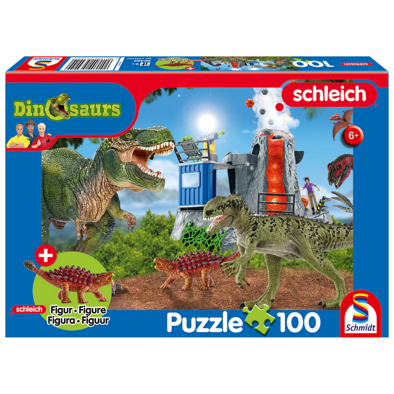 Schmidt Spiele - Puzzle - Pz100 - Dinosaurs + Schleich Figurine - Limolin 