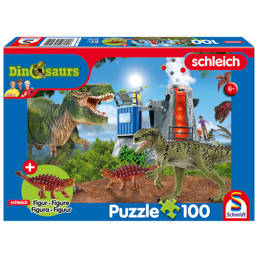 Schmidt Spiele - Puzzle - Pz100 - Dinosaurs + Schleich Figurine - Limolin 
