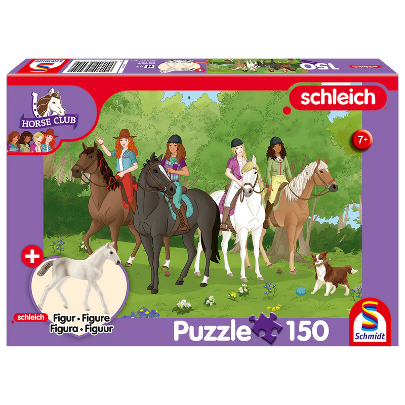 Schmidt Spiele - Puzzle - Pz150 - Horse Club + Schleich Figurine - Limolin 