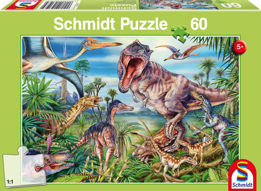 Schmidt Spiele - Puzzle - Pz60 - Among The Dinosaurs - Limolin 