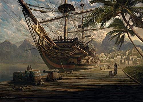 Schmidt Spiele - Puzzle - Ship At Anchor (1000-Piece Puzzle) - Limolin 