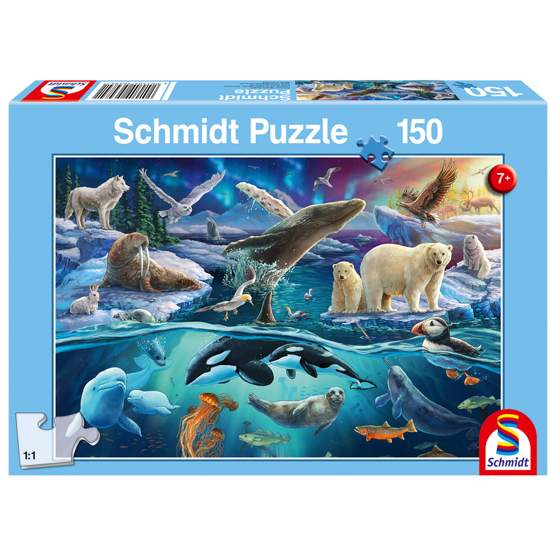 Schmidt Spiele - Puzzle - The Great North Animals (150-Piece Puzzle) - Limolin 