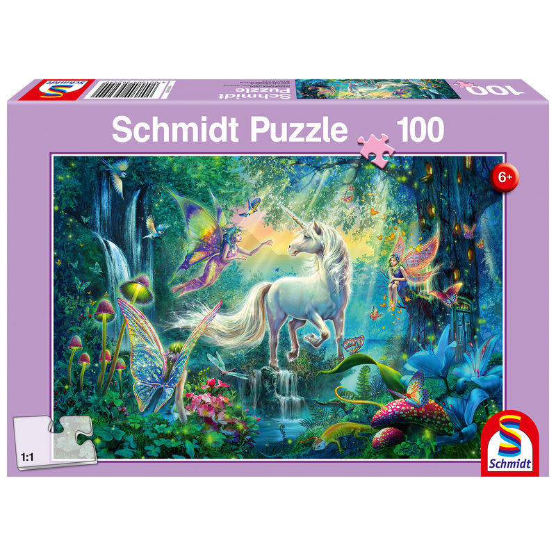 Schmidt Spiele - Puzzle - The Land of Fantastic Creatures (100-Piece Puzzle) - Limolin 