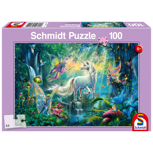 Schmidt Spiele - Puzzle - The Land of Fantastic Creatures (100-Piece Puzzle) - Limolin 