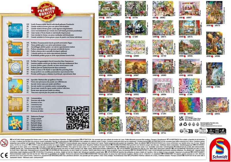 Schmidt Spiele - Puzzle - The Tree of The 4 Seasons (500-Piece Puzzle) - Limolin 