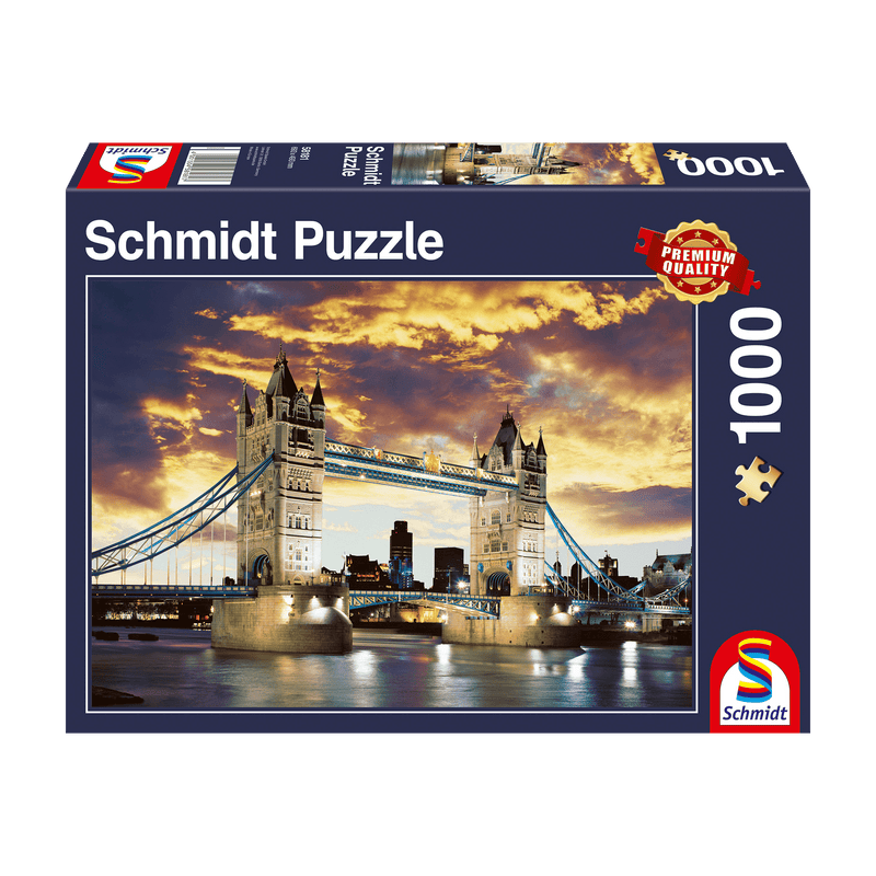 Schmidt Spiele - Puzzle - Tower Bridge London (1000-Piece Puzzle) - Limolin 